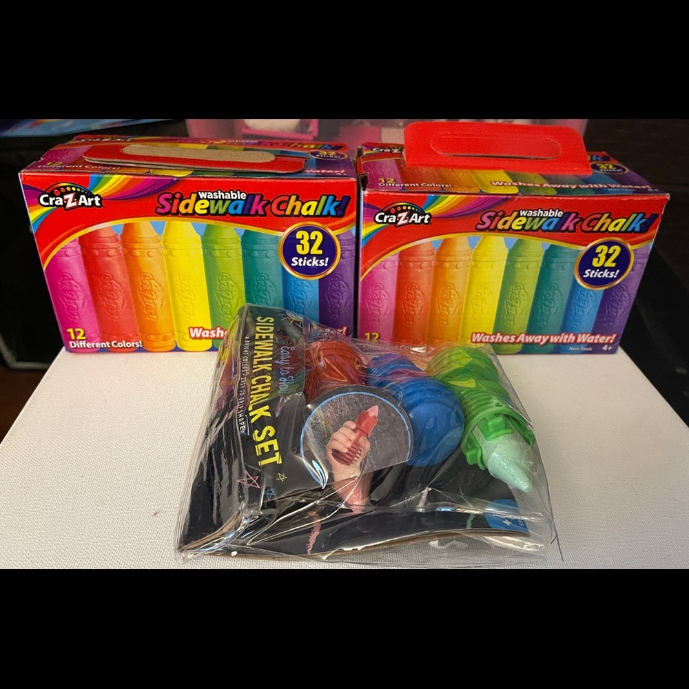 Side walk Chalk Crazart 2 pack